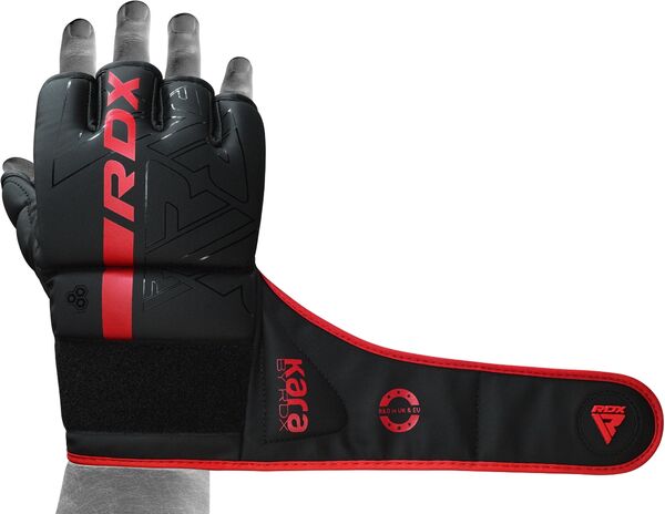 RDXGGR-F6MR-L-Grappling Gloves F6 Matte Red-L