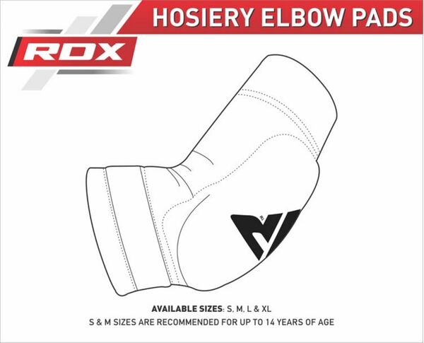 RDXHYP-EB-L-Hosiery Elbow Foam Black/Golden-L