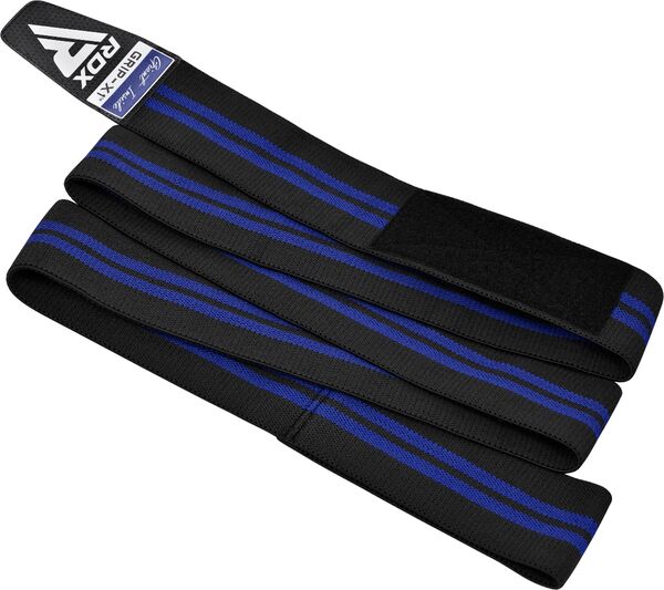 RDXWAH-KR11BU-RDX KR11 Weightlifting Knee Wraps