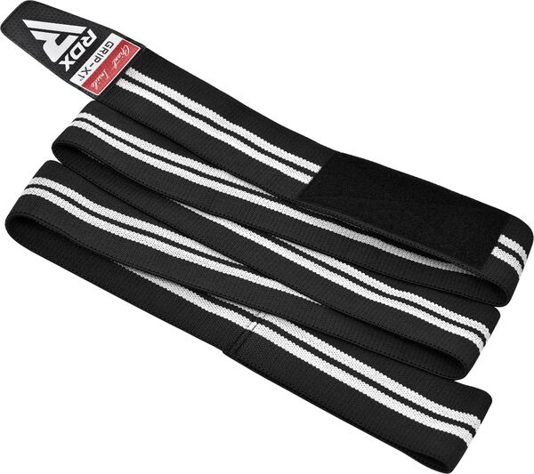 RDXWAH-KR11BW-RDX KR11 Weightlifting Knee Wraps