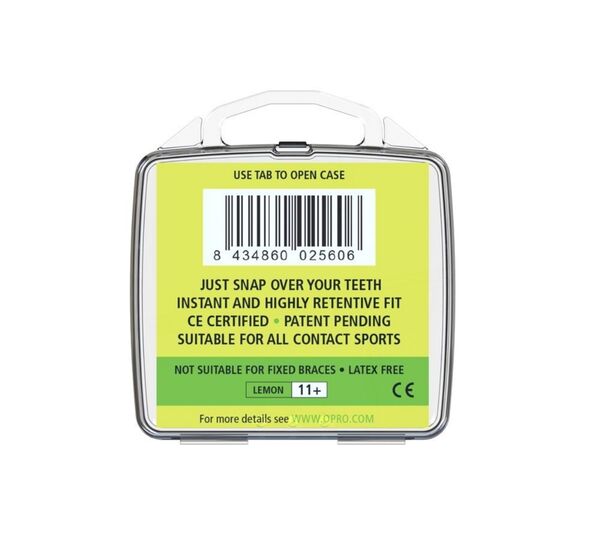 OP-002139007-OPRO Snap-Fit Adult&nbsp; - Lemon Yellow Flavoured