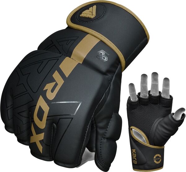 RDXGGR-F6MGL-XL-Grappling Gloves F6 Matte Golden-XL