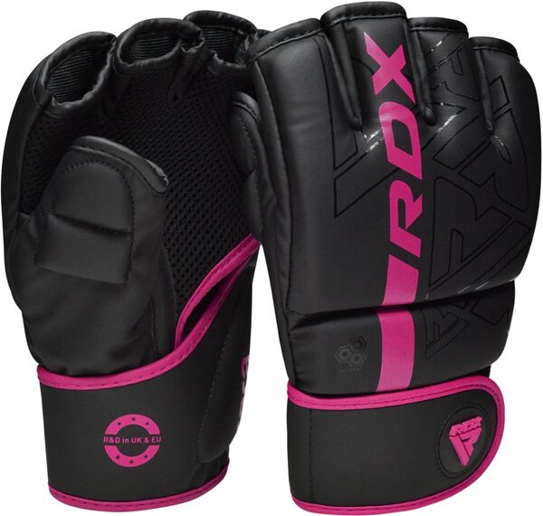 RDXGGR-F6MP-S-Grappling Gloves F6 Matte Pink-S