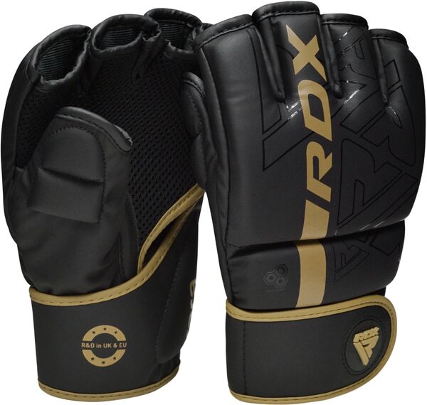 RDXGGR-F6MGL-L-Grappling Gloves F6 Matte Golden-L