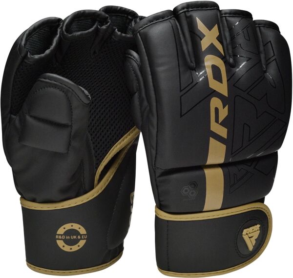 RDXGGR-F6MGL-M-Grappling Gloves F6 Matte Golden-M