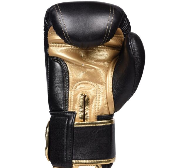8W-8140009-1- Boxing Gloves - Premium black-gold 10 Oz