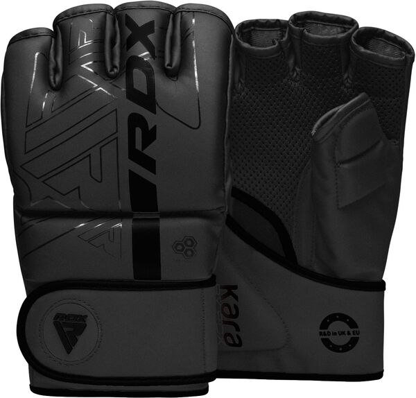 RDXGGR-F6MB-M-Grappling Gloves F6 Matte Black-M