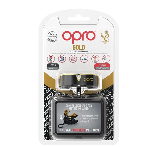 OP-102504001-OPRO Self-Fit Gold - Black/Gold