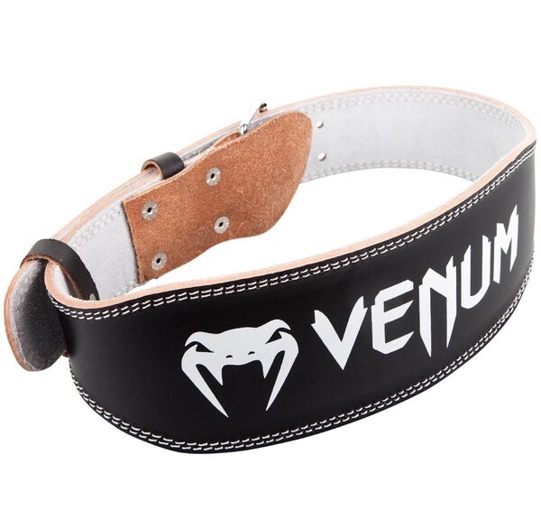 VE-03110-001-L-XL-Venum Hyperlift Leather Weightifting Belt - Black