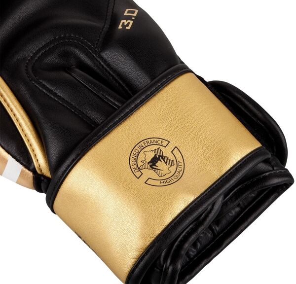 VE-03525-520-16OZ-Venum Challenger 3.0 Boxing Gloves - White/Gold
