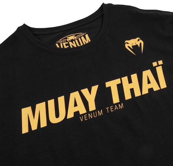 VE-03733-126-XL-Venum Muay Thai VT T-shirt - Black/Gold