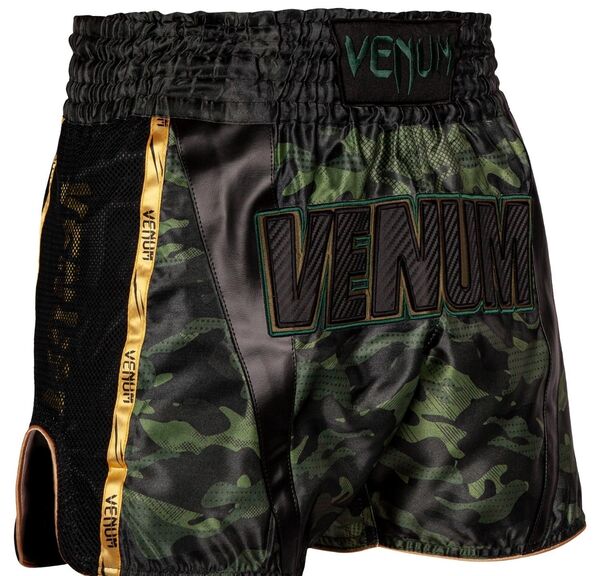 VE-03818-219-L-Venum Full Cam Muay Thai Shorts - Forest camo/Black