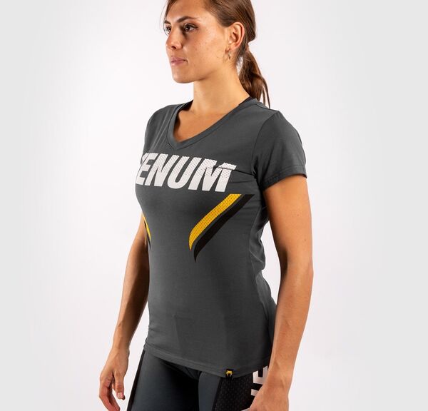 VE-04120-413-L-Venum ONE FC Impact T-shirt - for women - Grey/Yellow