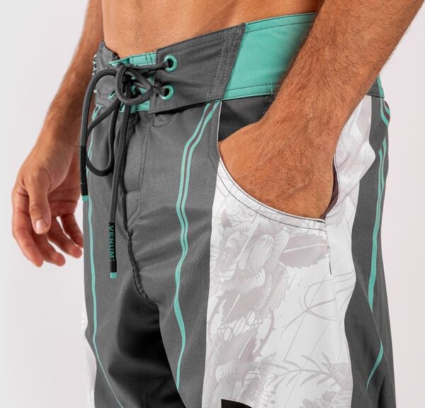 VE-03701-541-M-Venum Aero 2.0 Boardshorts - Grey/Cyan