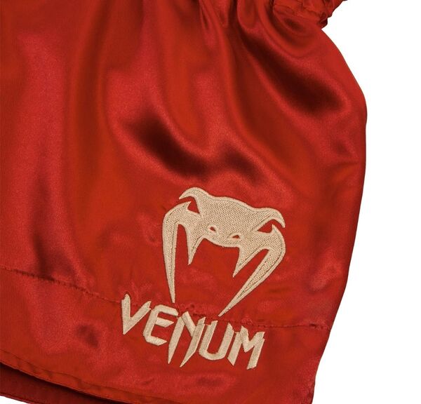 VE-03813-532-XL-Venum Muay Thai Shorts Classic - Bordeaux/Gold