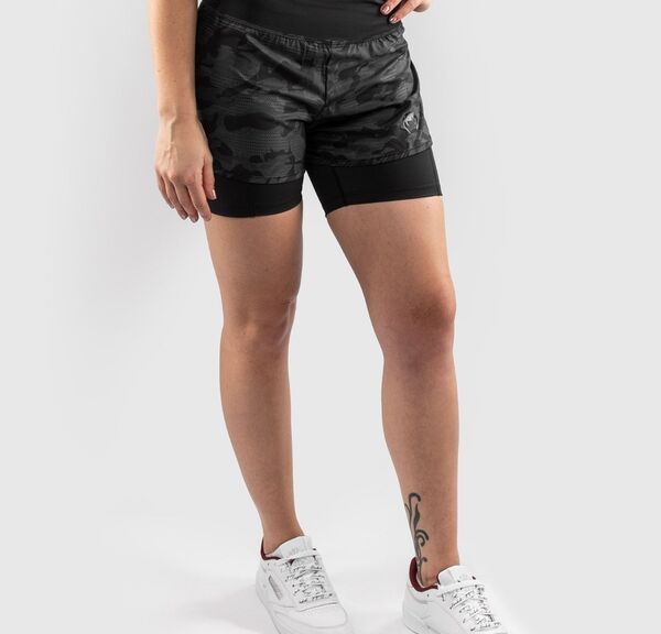 VE-03828-114-M-Venum Defender Hybrid Compression Short&nbsp; - Black/Black