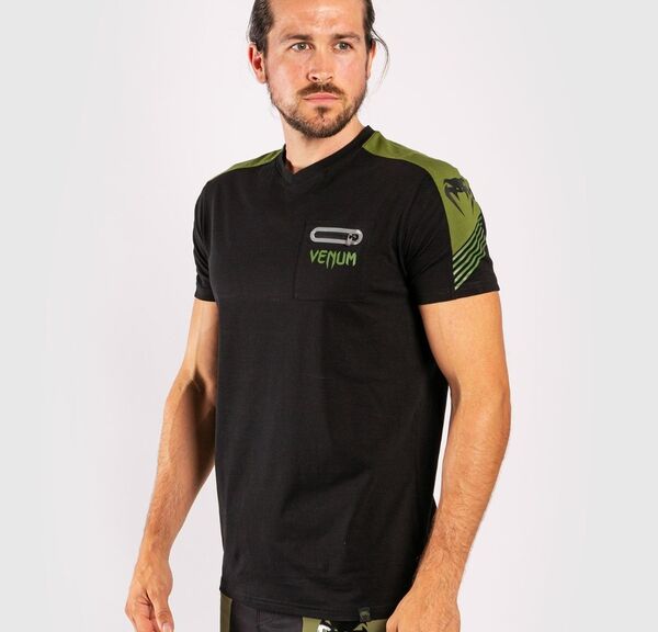 VE-03757-539-M-Venum Cargo T-shirt - Black/Green