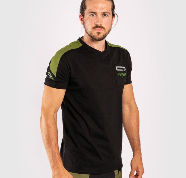 VE-03757-539-M-Venum Cargo T-shirt - Black/Green