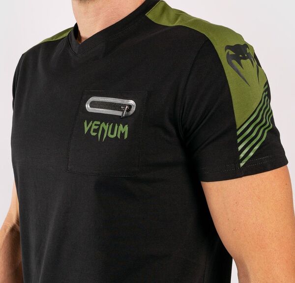 VE-03757-539-M-Venum Cargo T-shirt - Black/Green