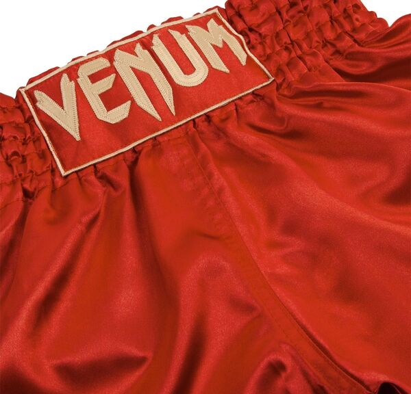 VE-03813-532-L-Venum Muay Thai Shorts Classic - Bordeaux/Gold