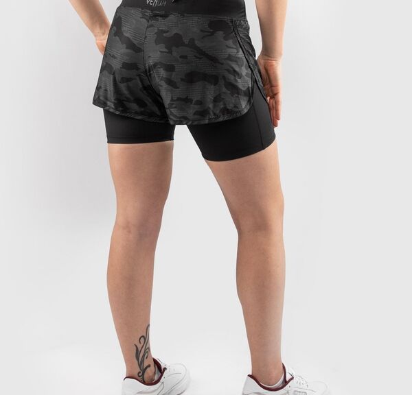 VE-03828-114-M-Venum Defender Hybrid Compression Short&nbsp; - Black/Black