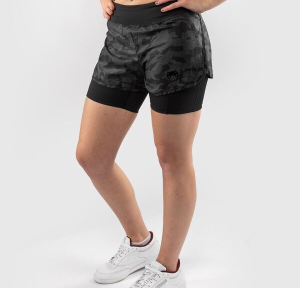 VE-03828-114-M-Venum Defender Hybrid Compression Short&nbsp; - Black/Black