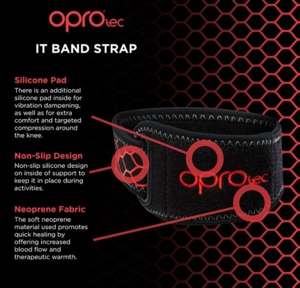 OPTEC5737-OSFM-OproTec IT band&nbsp; BLK-OSFM