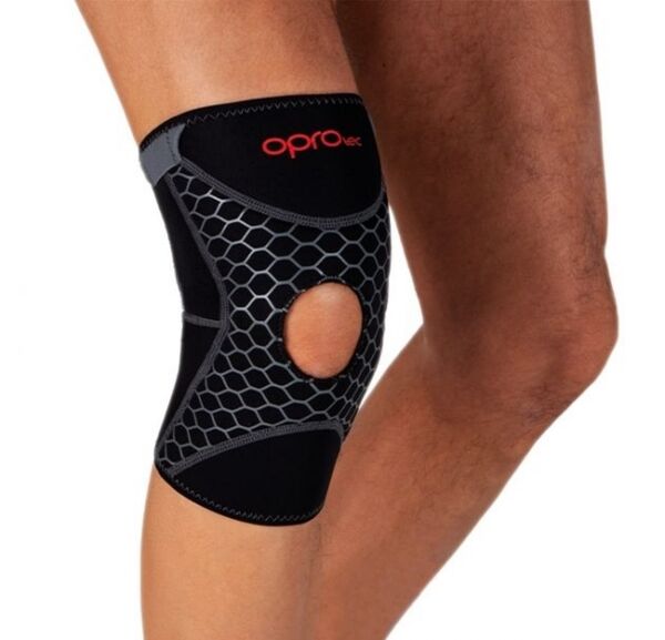 OPTEC5729-MD-OproTec Knee Sleeve with Open Patella-Medium