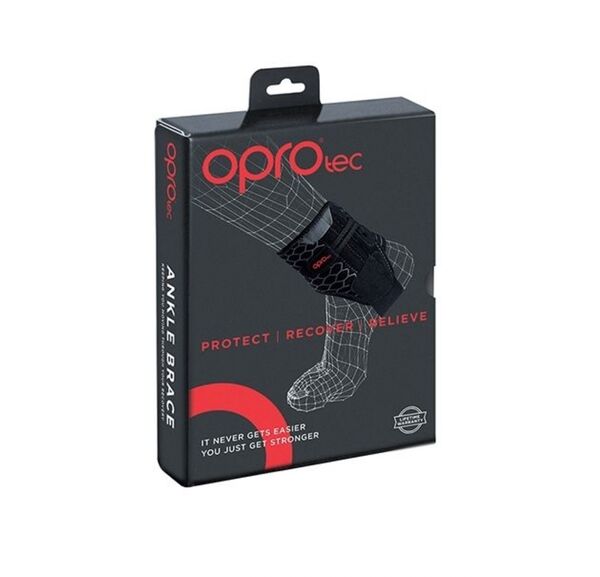 OPTEC5741-SM-OproTec Ankle Brace with Bilateral Stablilizer BLK-Small