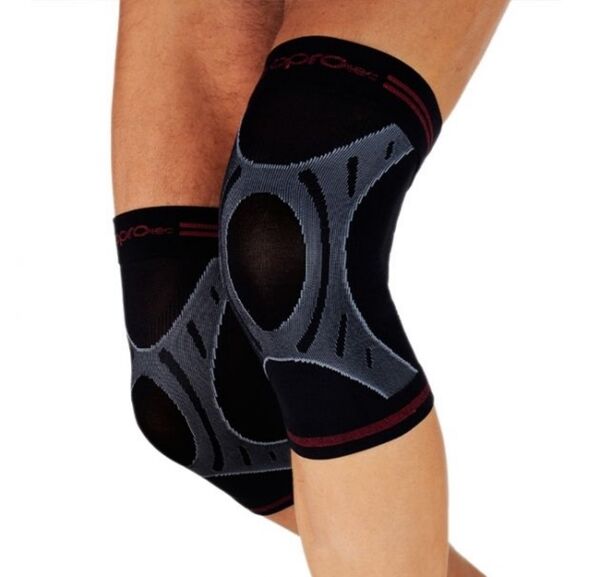 OPTEC5736-SM-OproTec Knee Sleeves BLK-Small