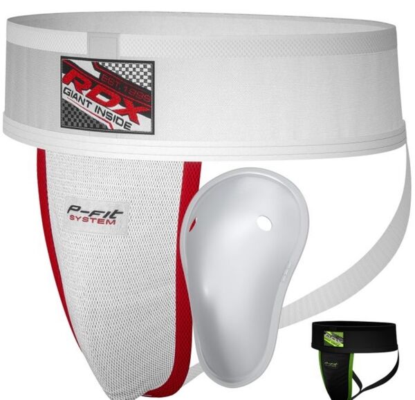 RDXGGX-H1W-M-Groin Guard Supporter White Plus-M