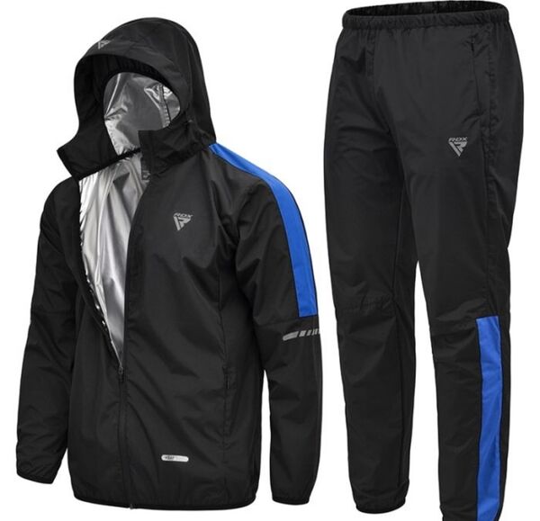 RDXSSP-H1U-M-Clothing Sauna Suit H1 Blue-M