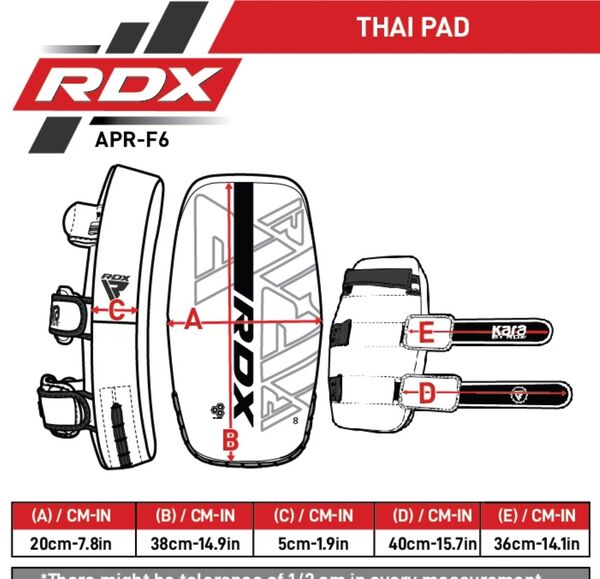 RDXAPR-F6MGL-Arm Pad F6 Matte Golden