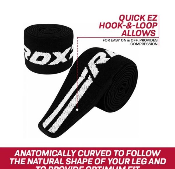 RDXWAH-K2B-Gym Knee Wrap Black