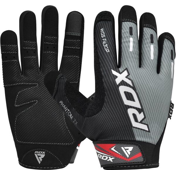 RDXWGS-F43GP-L-RDX F43 Full Finger Touch Screen Gym Workout Gloves