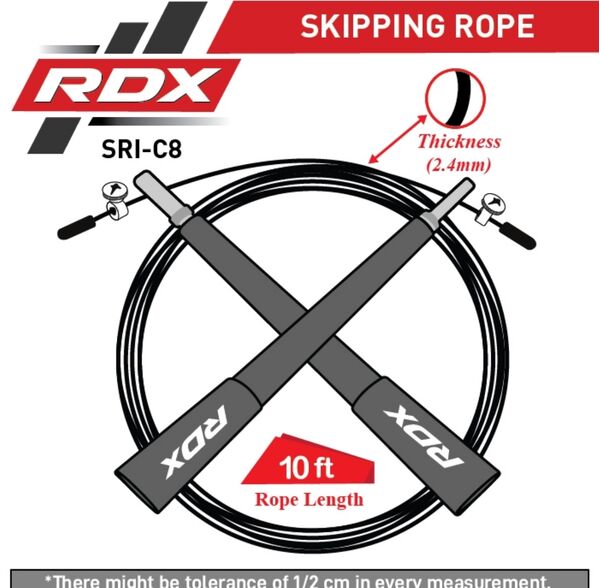 RDXSRI-C8Y-Skipping Rope Iron C8 Yellow