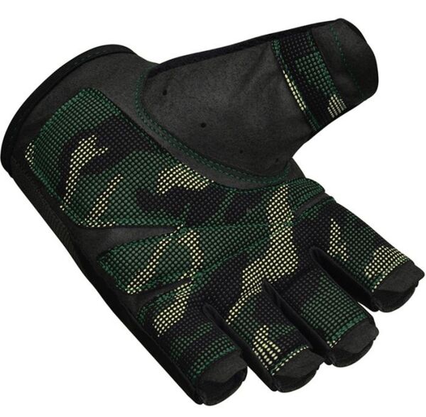 RDXWGA-T2HA-S-Gym Training Gloves T2 Half Army Green-S