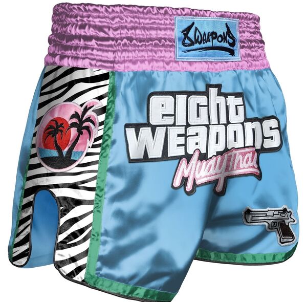 8W-8050039-2-8 WEAPONS Muay Thai Shorts - Miami Thai M