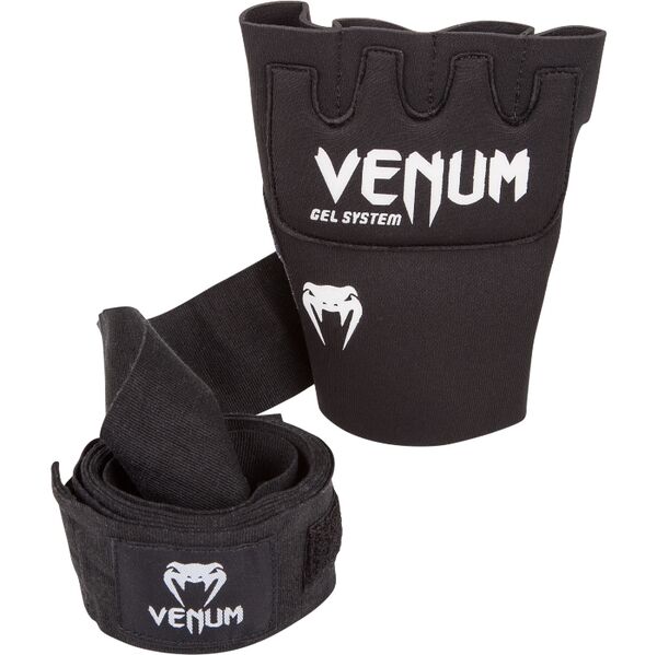 VE-0181-&quot;Venum &quot;&quot;Kontact&quot;&quot; Gel Glove Wraps - Black&quot;