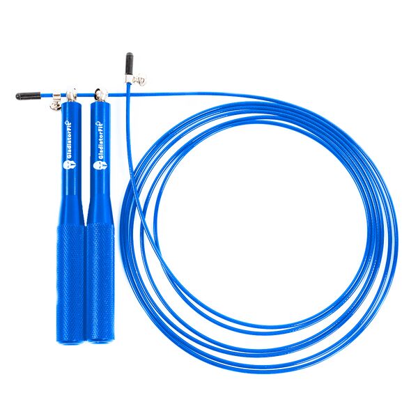 GL-7640344750730-3m adjustable aluminum skipping rope + bag |&nbsp; Blue