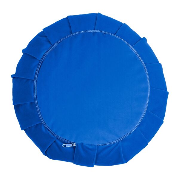 GL-7640344751560-Zafu Zen metidation cushion in cotton &#216; 35cm |&nbsp; Blue