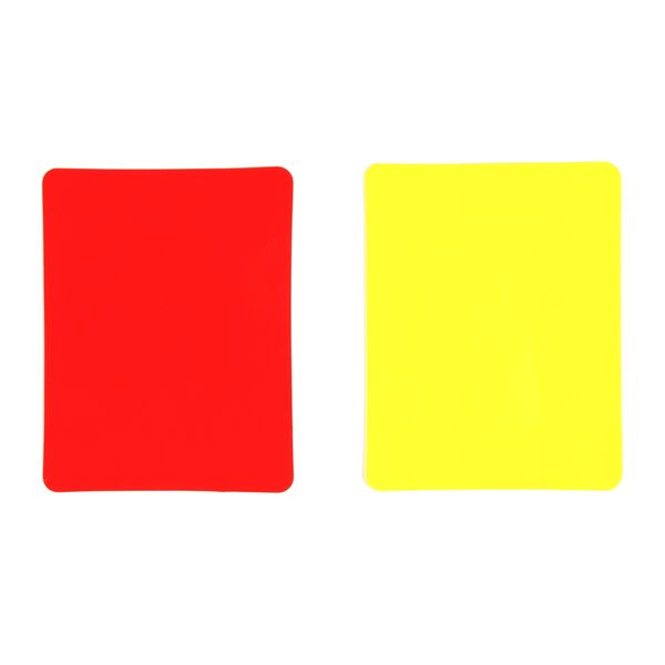 GL-7640344754059-PVC referee cards (set of 2, 1 red and 1 yellow)