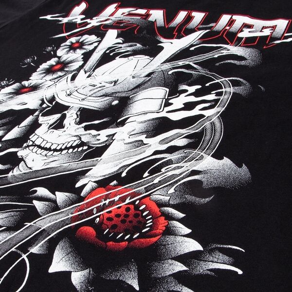 VE-03118-001-XXL-Venum Samurai Skull T-shirt - Black