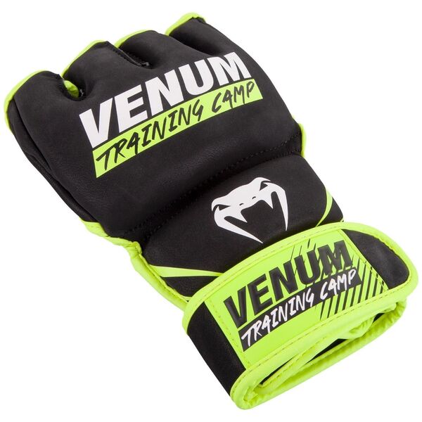 VE-03582-116-S-Venum Training Camp 2.0 MMA Gloves - Black/Neo Yellow