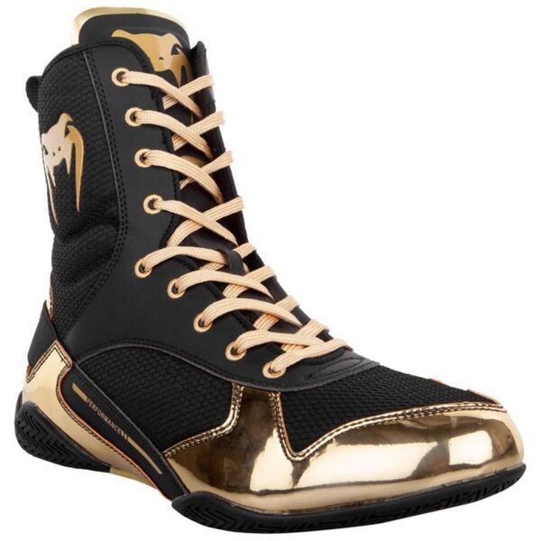 VE-03681-126-38.5-Venum Elite Boxing Shoes - Black/Gold
