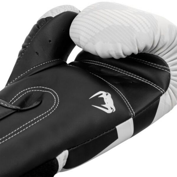 VE-1392-053-16OZ-Venum Elite Boxing Gloves - White/Camo