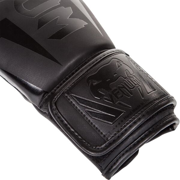 VE-1392-16OZ-BLACK-Venum Elite Boxing Gloves-Black