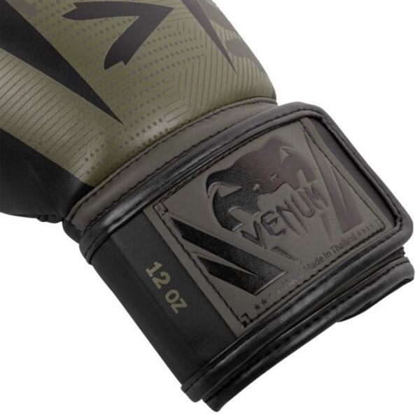 VE-1392-534-12OZ-Venum Elite Boxing Gloves - Khaki camo