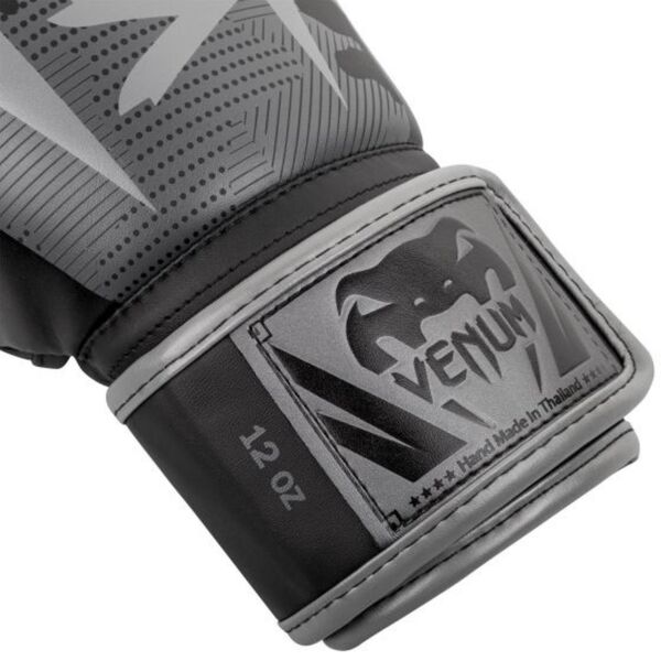 VE-1392-536-12OZ-Venum Elite Boxing Gloves - Black/Dark camo