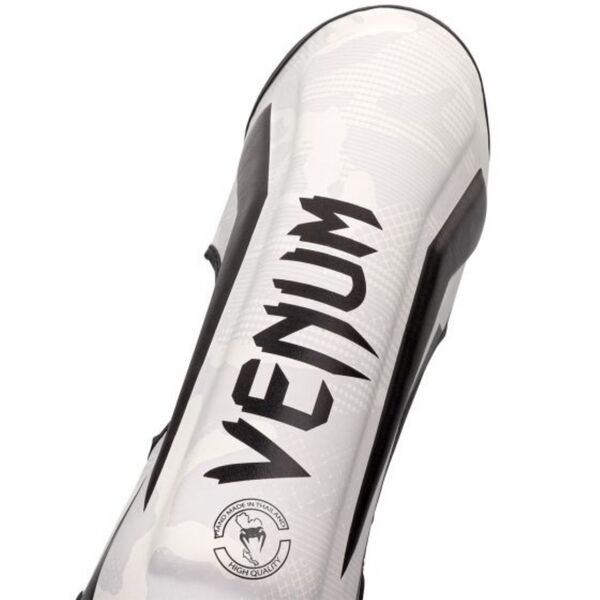 VE-1394-053-L-Venum Elite Shin Guards - White/Camo